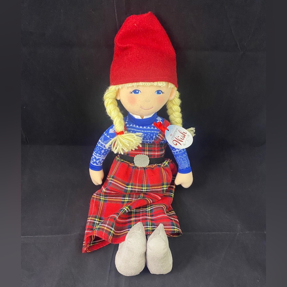 The Christmas Wish 21" Anja Plush Doll Demdaco Scandinavian Girl Blonde